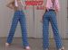 Women's Clothing Pink Heart Patterned Wide Leg Jeans Slim Fit European American Style_ecoleips.com