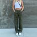 2023 New European And American Jeans, Women's Fashion Ins Street Style Vintage Loose Multi-Pocket Cargo Pants_ecoleips.com