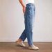 Spot 2025 new European and American cross border retro ripped straight pants casual stitching trousers loose jeans women_ecoleips.com