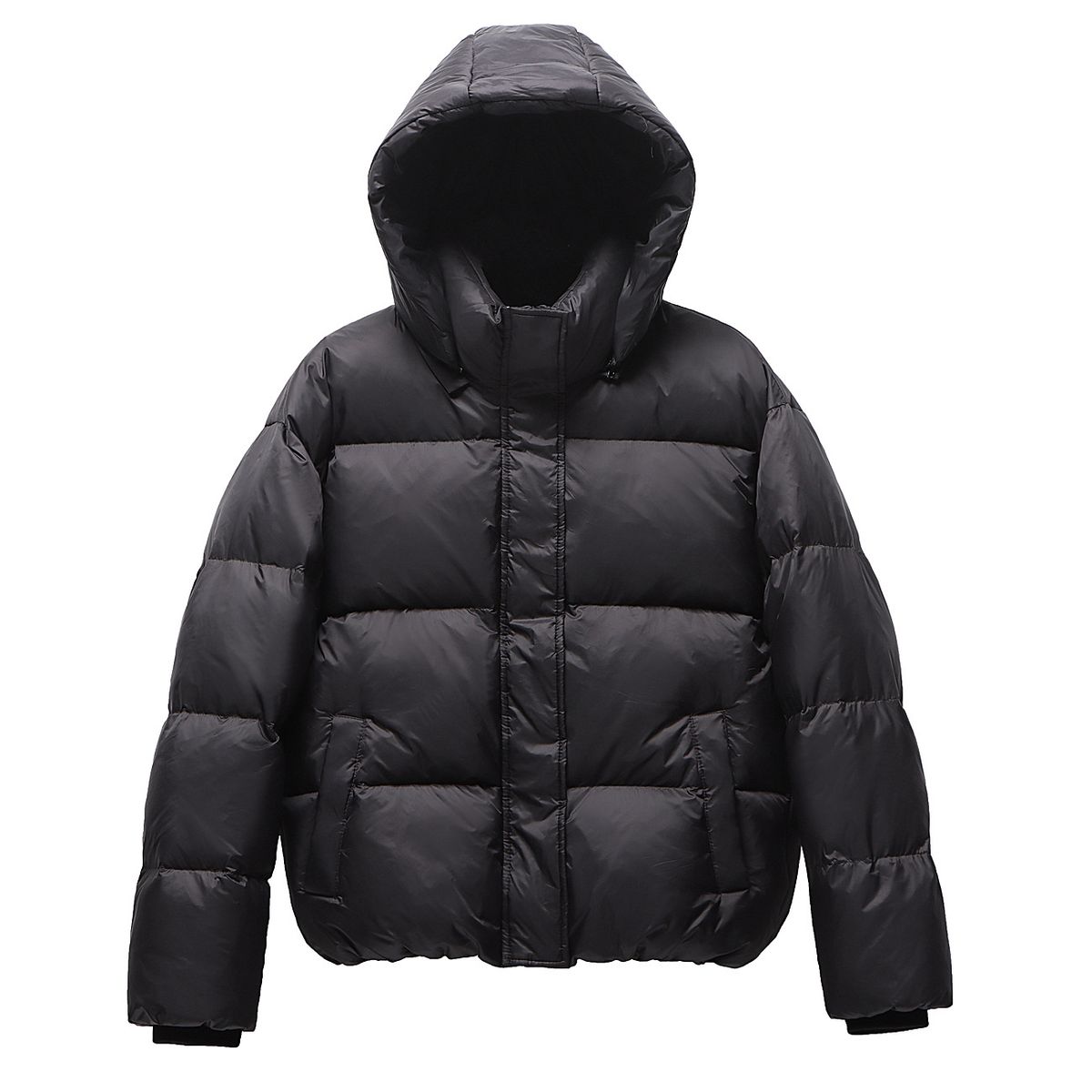 Women's Short Puffer Jacket Winter Warm Down Coat With Detachable Hood, Lightweight & Stylish For Casual & Office Wear (Black, Coffee)_ecoleips.com