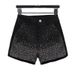 Women’s Clothing Hot diamond shorts for women dopamine new summer high waist slim stretch denim a wide leg hot pants for outdoor wear_ecoleips.com