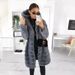 Women's Clothing Slim Fit Long Wool-Like Coat Hooded Trench Jacket Elegant Office Commuter Outerwear For Winter_ecoleips.com