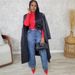 Women's High-Waisted Straight Leg Jeans – Stretch Denim Pants With Button Details & Patchwork Design (S-3XL, Blue, Streetwear Essential)_ecoleips.com
