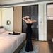 Women's Strapless Black Vest And Trousers Two Piece Set Spicy Fishbone Design Spring Casual Floor Length Pants for Mature Women_ecoleips.com
