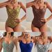 Women's Clothing new retro style printed slim sexy one piece swimsuit for women bikini_ecoleips.com