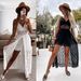 Women's Clothing Sexy Sling Splicing Casual Jumpsuit For Women Hollow Design Home Vacation INS Style For Formal & Casual For Women_ecoleips.com