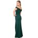 Verve 2025 New Summer Women's Cocktail Dress Off-Shoulder Side Slit Evening Gown_ecoleips.com