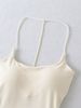 2025 Summer New Hot Girl Short Backless Halter Slim Fit Removable Chest Pad Camisole Wholesale For Women_ecoleips.com