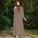 Women's Fashion Print Dress Autumn New Style Foreign Trade Clothing_ecoleips.com