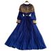 Premium French Style Long Sleeved Beaded Sequins Trim Slimming Pleated Design Dress for Women Perfect for Summer 2025_ecoleips.com