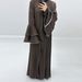 Verve Loriya2025 Fashion Trimmed Dubai Turkish Elegant Long Robe Two-Piece Set LR760_ecoleips.com