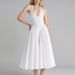 2026 New Spring Women's Clothing, Cross-Border European And American Dresses, Elegant Solid Color Halter Neck Pleated_ecoleips.com