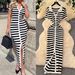 Women's Clothing Retro Celebrity Contrast Color Lapel Single Breasted Start Striped Knitted Dress Female Slim Long Skirt_ecoleips.com