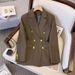 Women's Clothing Women's Slim Fit Suit Jacket Stylish Loose Design Age Defying Outerwear For Spring Autumn For Formal & Casual_ecoleips.com