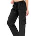 Loose Fitting Quick Drying Cargo Pants Wide Leg Casual Style Spring American Women's Bottoms_ecoleips.com