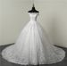 Main Wedding Dress New Pure White Lace Embroidery One Shoulder Bride Wedding Wedding Dress_ecoleips.com