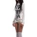Women's Slim Fit Long Sleeve T-Shirt Spring Wholesale Printed Y2K Cross Letter Niche Base Layer Independent Brand Clothing Tops_ecoleips.com