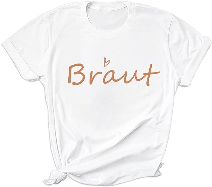 Cross-border Bestseller Birde Team Wedding Party Printed Short-sleeve T-shirt Women's Top_ecoleips.com