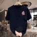 New Cotton Fashion Sense Printing Short-sleeved T-shirt Unisex Men Summer Tide Loose Hundred Tops_ecoleips.com