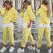 Women's Clothing Casual Color Matching Women's Suit Loose Long Sleeved Fake Two Piece Sweatshirt Sports Trousers Two Piece Suit Female_ecoleips.com