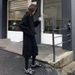 Korean-Style Mid-Length Hooded Knit Dress For Women, Perfect For Autumn/Winter. Loose Fit With Slimming Effect, Paired W_ecoleips.com