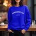 New 2023 Women's Fleece Lined Thickened Sweatshirt Casual round Neck Niche Design Spring Autumn Style Loose Top Trendy for Autumn And Winter_ecoleips.com