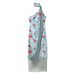 Summer 2025 Women's Tassel Print Off-Shoulder Halter Neck Long Dress Slim Waist Cross Border Fashion Casual Maxi Dress_ecoleips.com