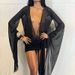 DFQ251128 Sexy Deep V Backless Bodycon Dress – Sheer Mesh Long Sleeve Mini Dress For Women_ecoleips.com