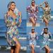 Women's Clothing Fashion Sexy Multi Color Printed Women's Swimsuit Three Piece Bikini Bikini Women's Swimsuit_ecoleips.com