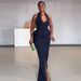 Women's Clothing Elegant Three Dimensional Flower Slit Dress Toast Dress Long Dress Female_ecoleips.com