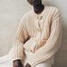 Women's Chunky Knit Cardigan With Pockets & Button Front - Long Sleeve Fall Winter Sweater Coat_ecoleips.com