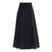 Inspired Crystal-Embellished High-Waist Maxi Skirt – Elegant Pleated Midi Dress With Stretch (S-XL, Spring/Summer)_ecoleips.com