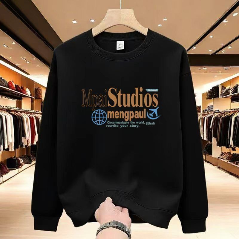 FW25 Matching Couple Cotton Crew Neck Sweatshirt - His & Hers_ecoleips.com