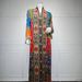 Elegant Long Arabic Abaya Dress With Dubai-Inspired Floral Print & Embellishments - Breathable Polyester Chiffon For Women (S-Xxl)_ecoleips.com