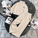 Women's Autumn Casual Color Block Striped Long Sleeve Top And High-Waist Wide-Leg Pants Set, Two-Piece Outfit_ecoleips.com