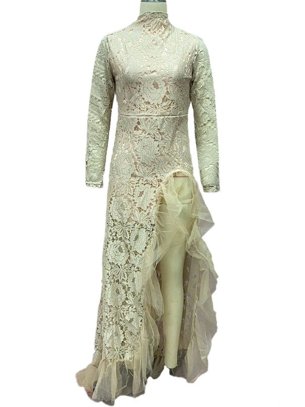 Women's Clothing Women's Dress Sexy Women's Banquet Atmospheric Mesh Long Fishtail Evening Dress For Women_ecoleips.com