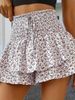 2025s 2025 Women's Summer New Fashion Printed Wide-Leg Shorts Loose Versatile Casual Pants_ecoleips.com