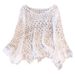 Unique Temperament Design Crochet Hollow Knitted Sweater For Women Early Autumn Plus Size Outerwear Flared Sleeve Blouse_ecoleips.com