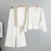 Women's Clothing Leg Pants Sweater Vest Three Piece Suit Women's Spring And Autumn New Vest Knitted Cardigan Suit_ecoleips.com