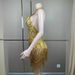 Diamond Performance Costume Female Singer Rhinestone Tassel Elastic Slimming Latin Dance Short Dress GC Birthday Outfit_ecoleips.com