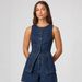 Women's Elegant Denim Shorts Set - Sleeveless Crop Top & High Waist Wide Leg Shorts Casual Two Piece Outfit_ecoleips.com
