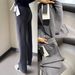 Aria Basics Lu Wide-Leg Softstrem Casual Sports Air Layer Long Women Loose High Waist Straight Pants_ecoleips.com