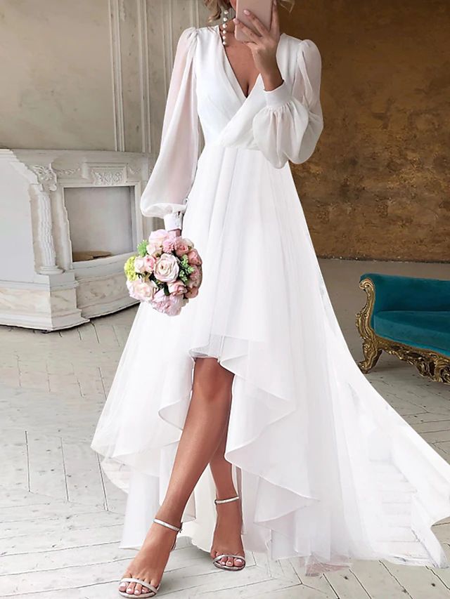Women's Clothing Elegant Solid Color V Neck Slim Long Sleeve Waist Ladies Long Dress_ecoleips.com
