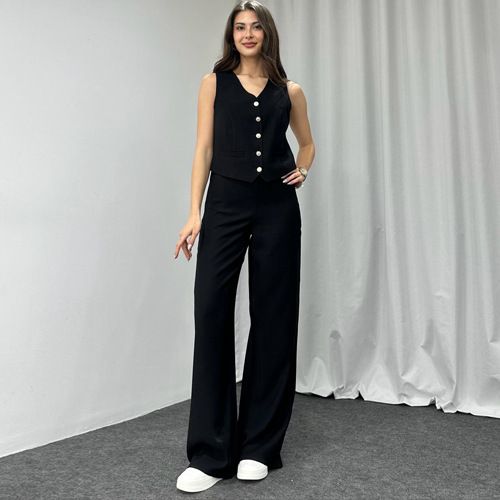 Women's Clothing Summer Suits Trousers High End Fashion Casual Two Piece Suits_ecoleips.com