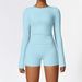 Women's Clothing Tight Fitting Sanded Yoga Suit Quick Drying Fitness Clothes Winter Outdoor Running Sports Suit Female_ecoleips.com