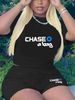 Summer Women's Casual Fashion Letter Print Loose T-shirt+shorts Two-piece Sportswear Suitable For Daily Wear-56_ecoleips.com