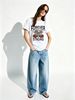 Women Forever Strong Eagle Red Rose Graphic T Shirt Born Free Triangle Print Short Sleeve Crew Neck Casual Western Streetwear Tee_ecoleips.com