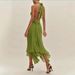 Women's European American Style Backless Ruffled Slim Long Dress Solid Color Independent Store Cross Border Spring/Autumn Summer_ecoleips.com