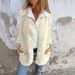 "Women's Lambskin Polar Fleece Button Vest – Warm & Stylish Layering Piece For Autumn/Winter"_ecoleips.com
