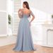 Off The Shoulder Chiffon Bridesmaid Dress Sexy Evening Gown With Lace Fishtail Hem Fitted Floor Length Women's Party Wear_ecoleips.com